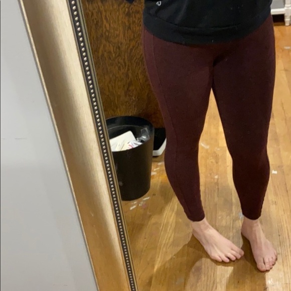 LOFT Ponte pants heathered burgundy - Picture 8 of 8